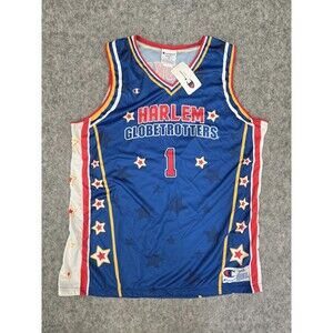 HARLEM GLOBETROTTERS #1 Champion Ultrafuse Basketball Jersey Champ Size 2XL NWT
